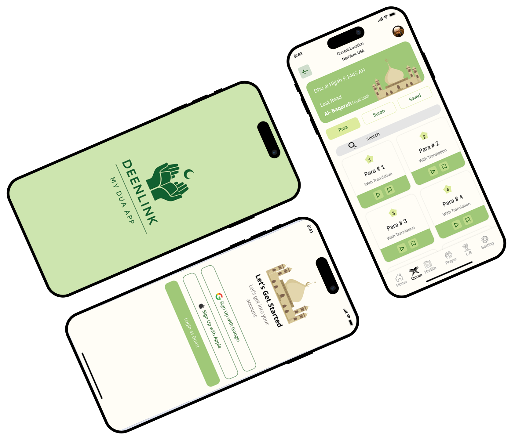 DeenLink app interface preview